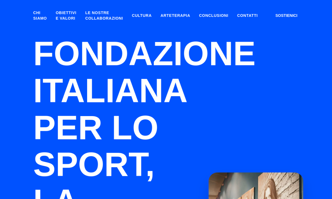 Fondazione Italiana Sport website