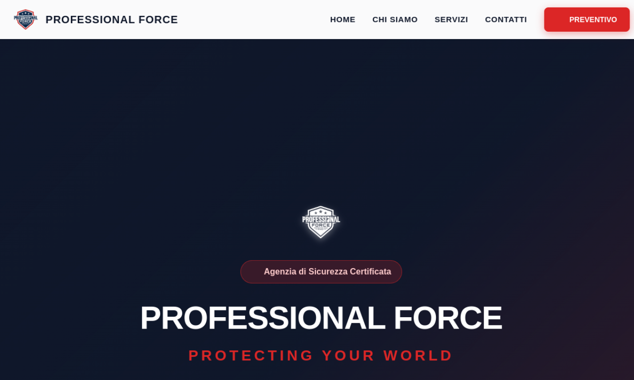 Professional Force website